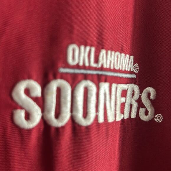 🔥🏈 Women’s OKLAHOMA SOONERS 1/2 Zip Mesh Lined Pullover Jacket - Sz L - GUC - Picture 4 of 13
